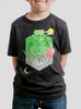 Maze - Multicolor on Heather Black Triblend Youth T-Shirt
