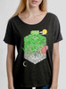 Maze - Multicolor on Heather Black Triblend Womens Dolman T Shirt