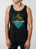 Sunshine Valley - Multicolor on Heather Black Triblend Mens Tank Top