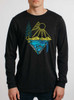 Sunshine Valley - Multicolor on Heather Black Triblend Men's Long Sleeve