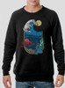 Aquatic Life - Multicolor on Black Men's Sweatshirt