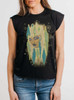 Spirit - Multicolor on Black Women's Rolled Cuff T-Shirt