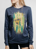 Spirit - Multicolor on Heather Navy Triblend Womens Long Sleeve