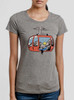 Gondola - Multicolor on Heather Grey Triblend Junior Womens T-Shirt