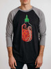 Srirachapus - Multicolor on Heather Black and Grey Triblend Raglan