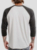 Yoga Squirrel - Multicolor on Heather White and Black Triblend Raglan