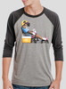 Lounge Dog - Multicolor on Heather Grey and Black Triblend Raglan