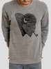 Smoked Buffalo - Black on Heather Grey Triblend Men's Sweatshirt