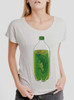 Danger Dew - Multicolor on Heather White Triblend Womens Dolman T Shirt