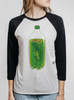 Danger Dew - Multicolor on Heather White and Black Triblend Womens Raglan