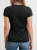 Form and Flow - Multicolor on Heather Black Triblend Junior Womens T-Shirt