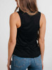 Form and Flow - Multicolor on Black Womens Muscle Tank