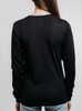 Sky - Tan on Heather Black Triblend Womens Long Sleeve