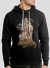 Home and Elsewhere - Multicolor on Black Men's Pullover Hoodie