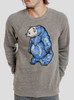 Inked Bear - Multicolor on Heather Grey Triblend Men's Sweatshirt