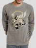 Battle Cat - Multicolor on Heather Grey Triblend Men's Sweatshirt