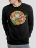 Sage Frog - Multicolor on Black Men's Sweatshirt