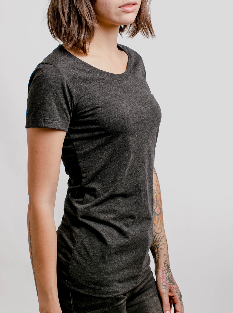 Womens charcoal t shirt clearance