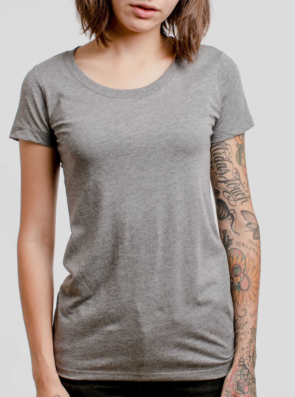 Women's Classic T Shirt - Grey - Community Clothing