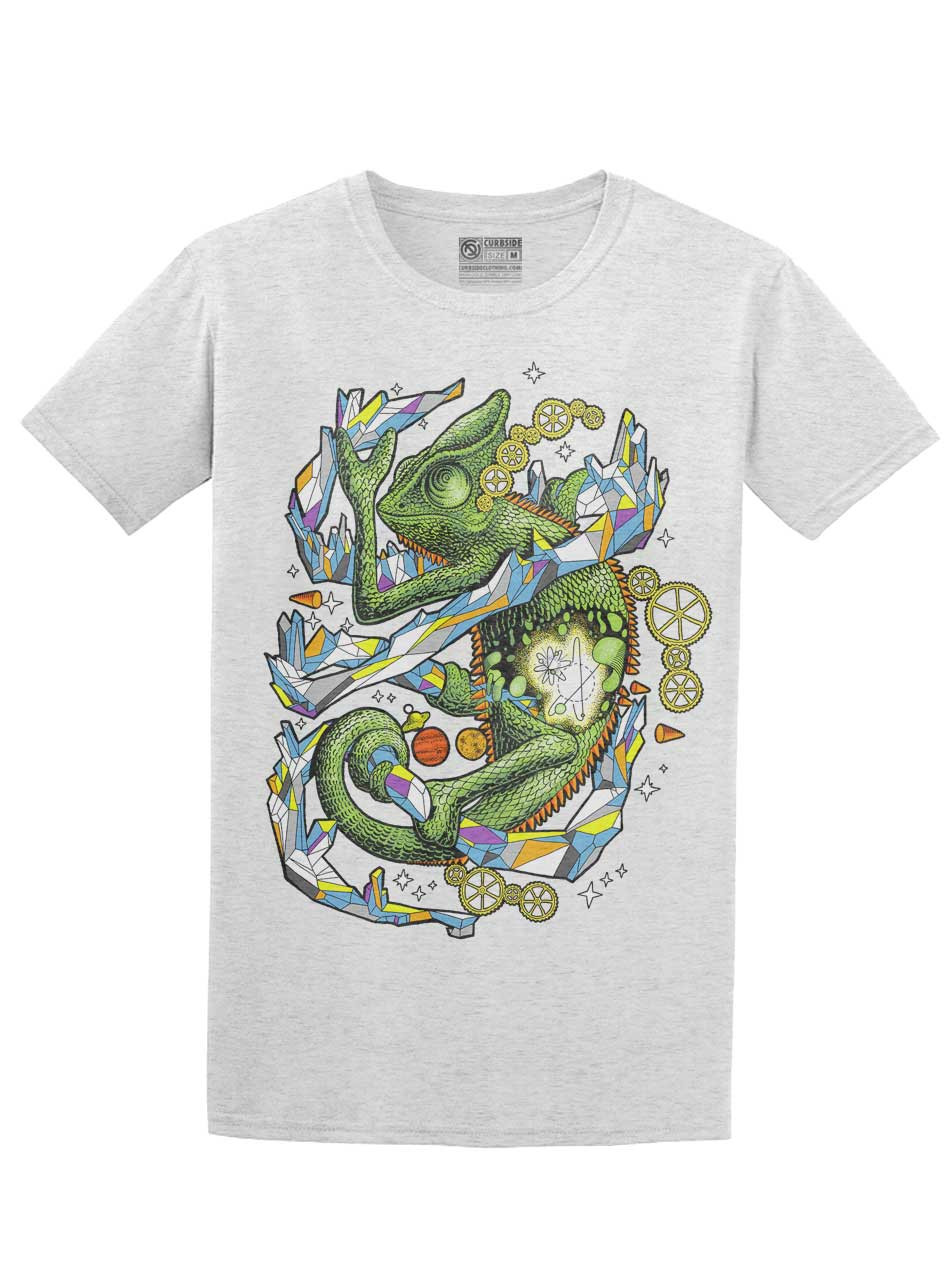Chameleon - Multicolor on Mens T Shirt - Curbside Clothing