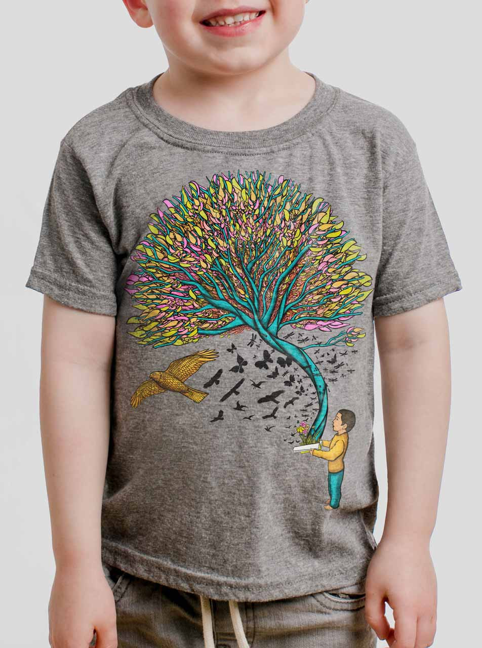 Imagination - Multicolor on Heather Grey Toddler T-Shirt - Curbside ...