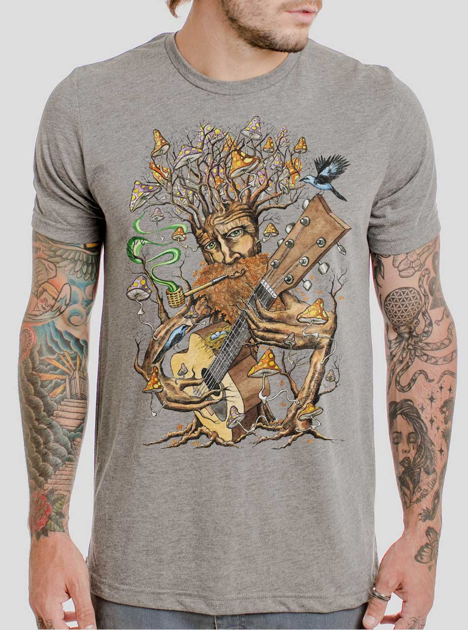 Forest Jam - Multicolor on Mens T Shirt - Curbside Clothing