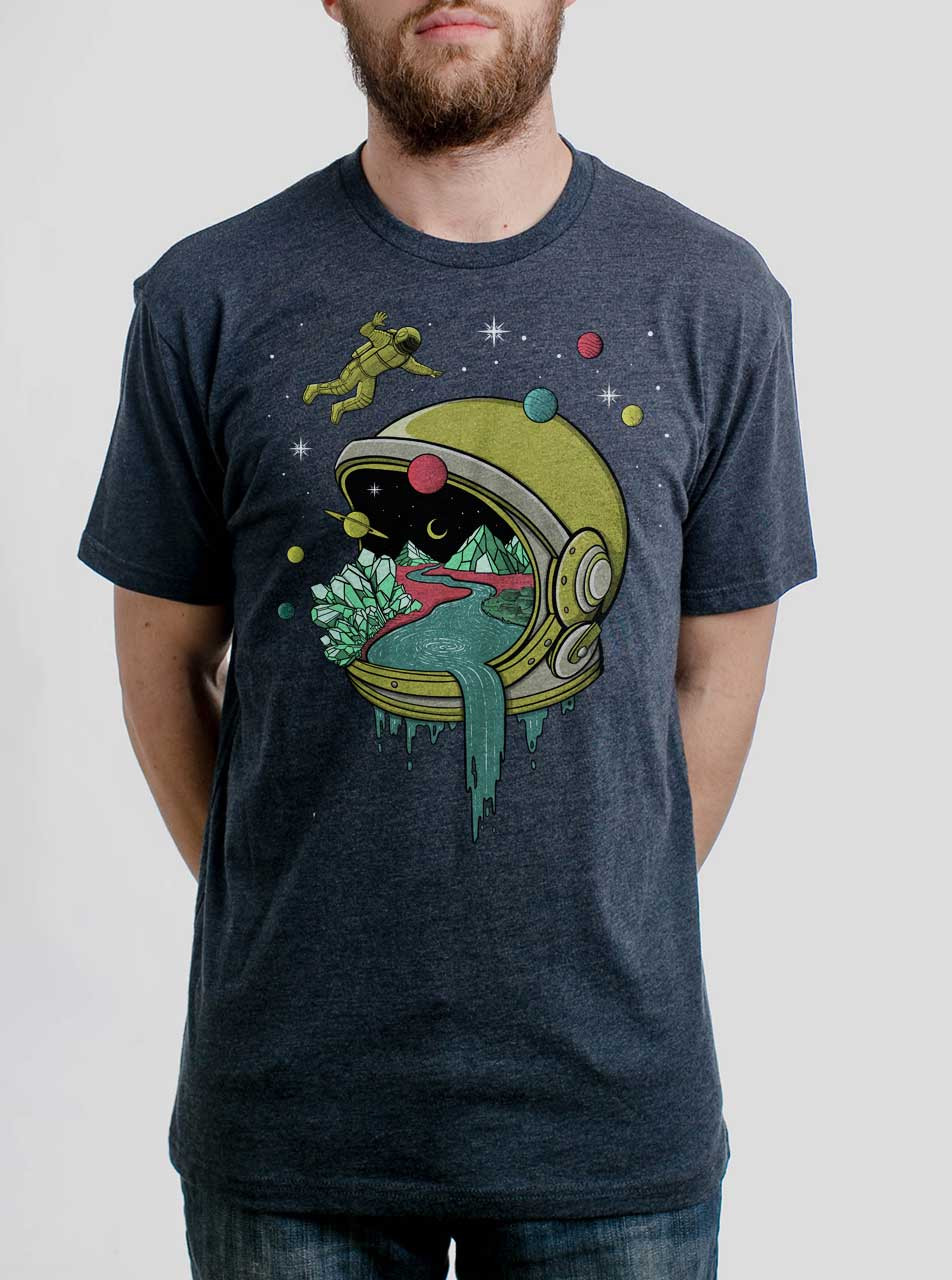 Deep Space - Multicolor on Mens T Shirt - Curbside Clothing