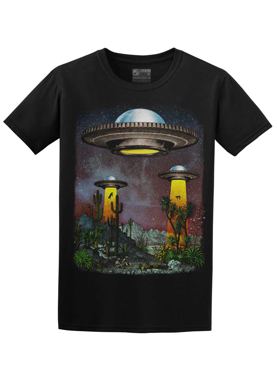 UFOs - Black Unisex T-Shirt