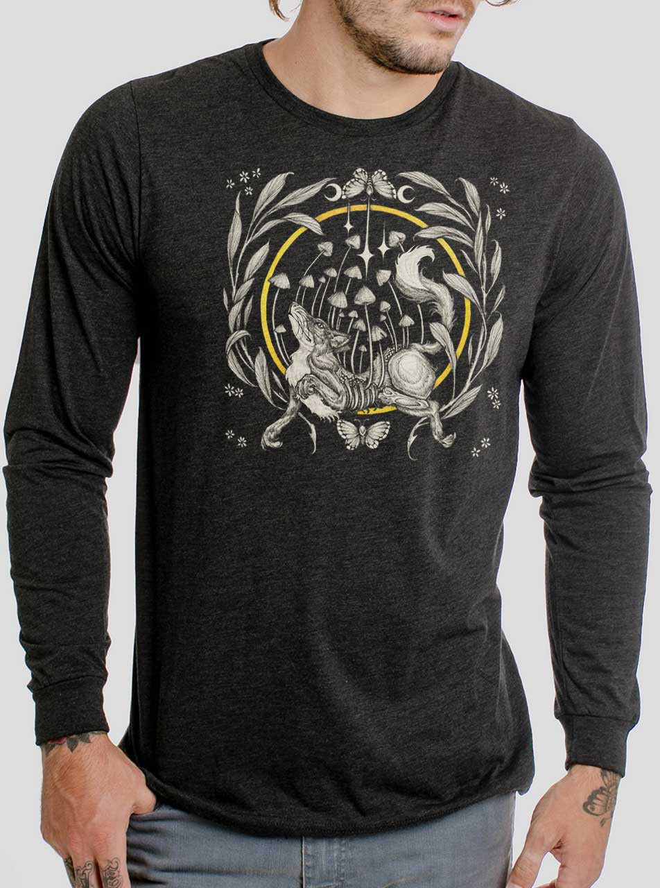 Moonshine American Original Long Sleeve T-Shirt - Tennessee Whiskey Design, Black, Size XL, 100% Cotton