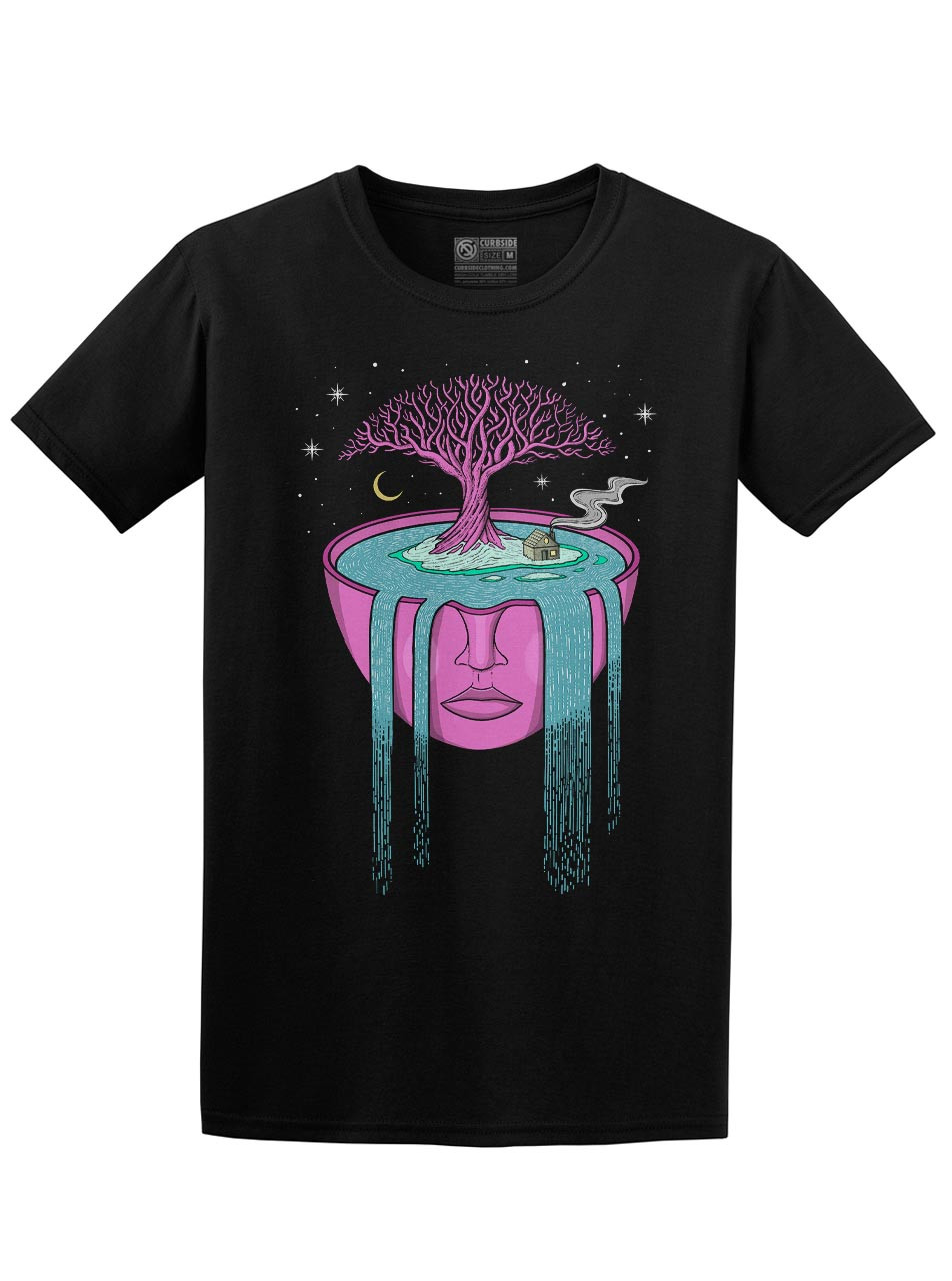 Overflow - Black Unisex T-Shirt - Curbside Clothing