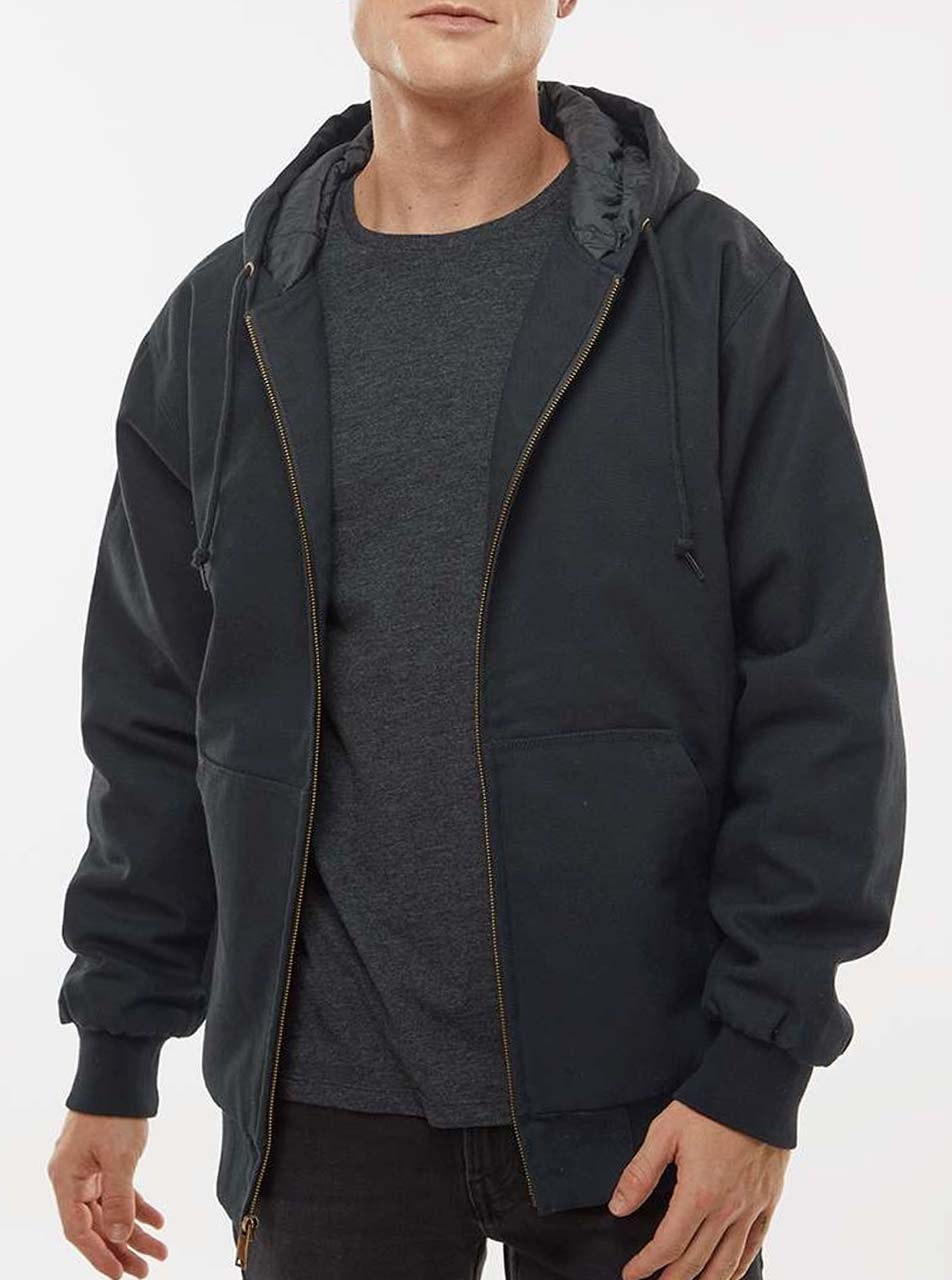 Men's Black Canvas Jacket - Curbside Clothing