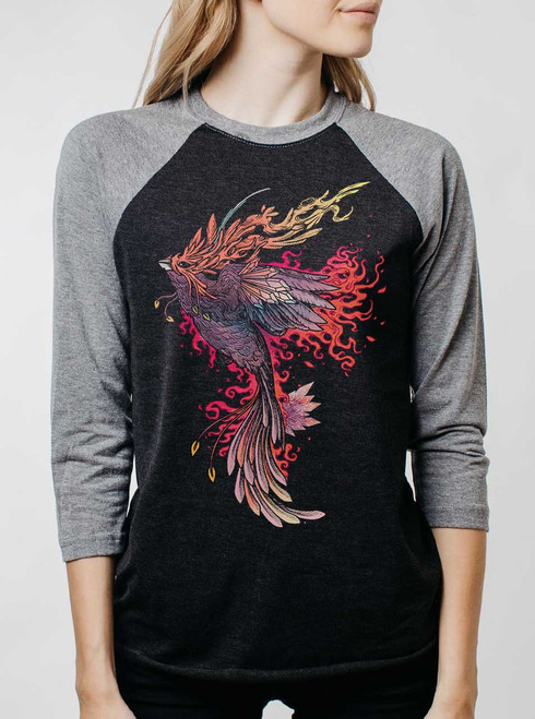 【elfelfelfarchives】RAGLAN L LOGO DRESS [CHACOL] From The Ashes - Multicolor on Heather Black and Grey