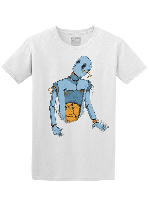 Robot and Fox - White Unisex T-Shirt