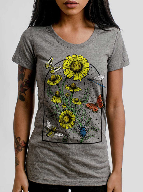 Respect the Locals - Multicolor on Heather Grey Triblend Junior Womens T-Shirt