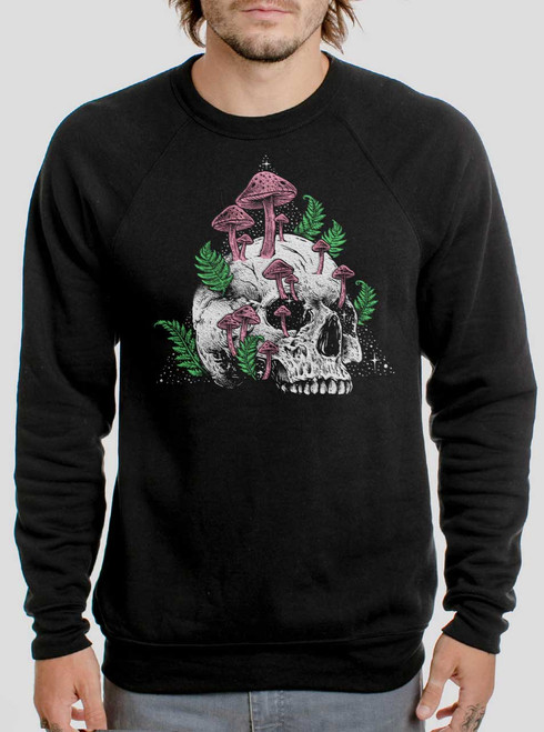 Memento Mori - Multicolor on Black Men's Sweatshirt