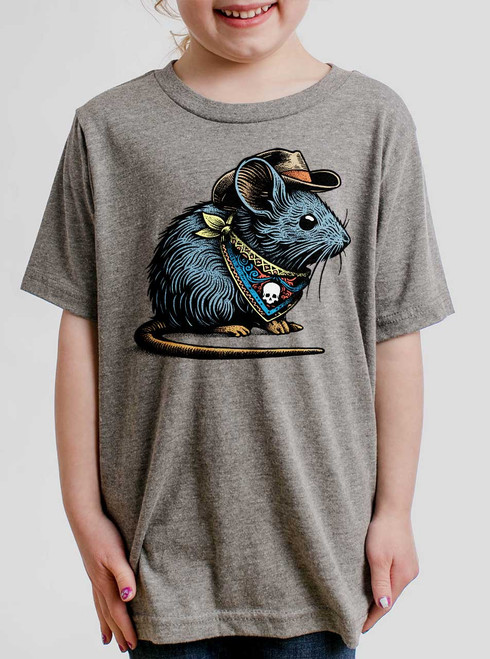 Bandito - Multicolor on Heather Grey Triblend Youth T-Shirt