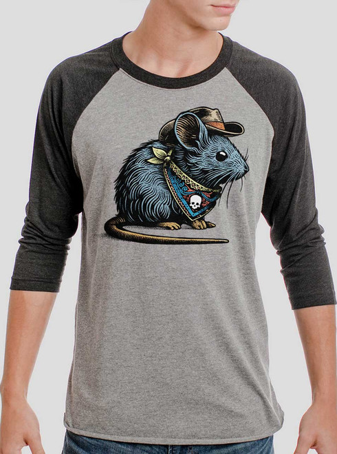 Bandito - Multicolor on Heather Grey and Black Triblend Raglan