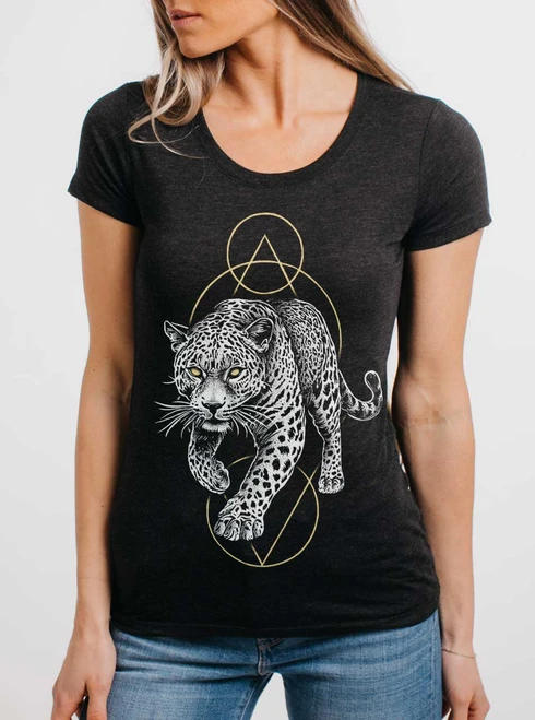 From the Shadows - Multicolor on Heather Black Triblend Junior Womens T-Shirt