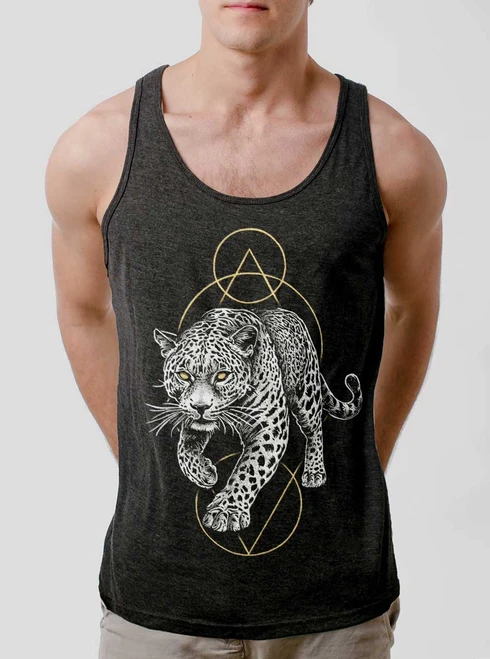 From the Shadows - Multicolor on Heather Black Triblend Mens Tank Top