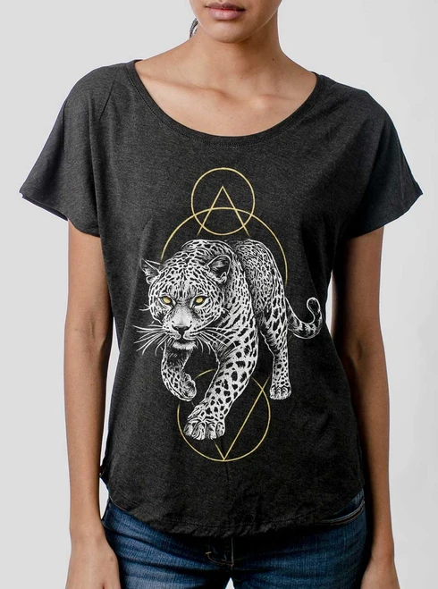 From the Shadows - Multicolor on Heather Black Triblend Womens Dolman T Shirt