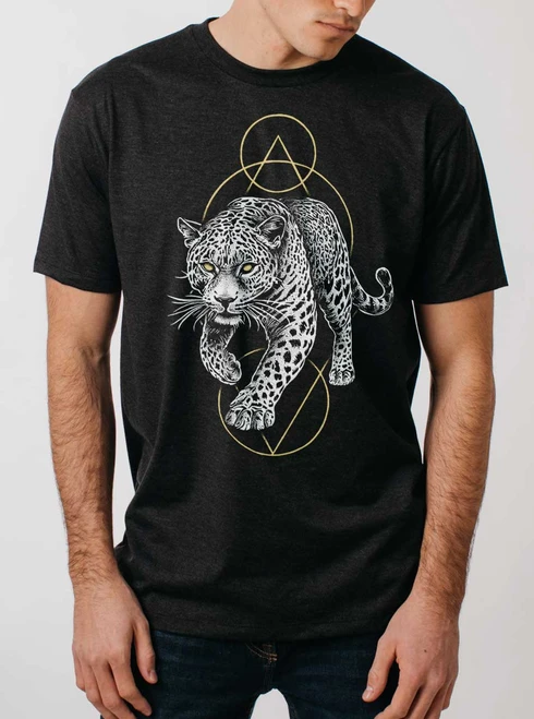 From the Shadows - Multicolor on Heather Black Triblend Mens T Shirt