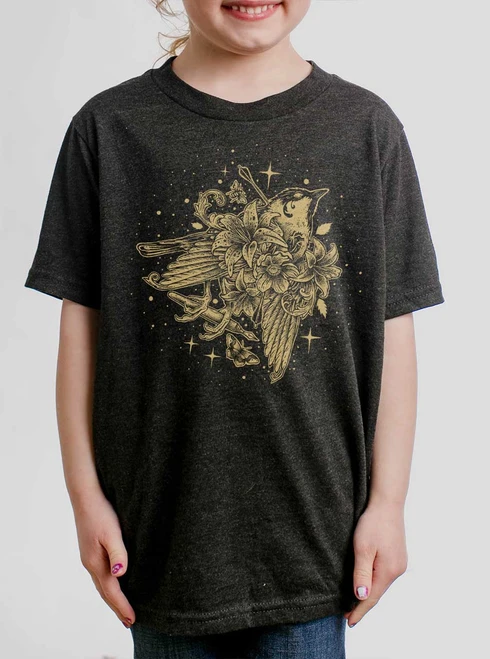 Vita Brevis - Multicolor on Heather Black Triblend Youth T-Shirt