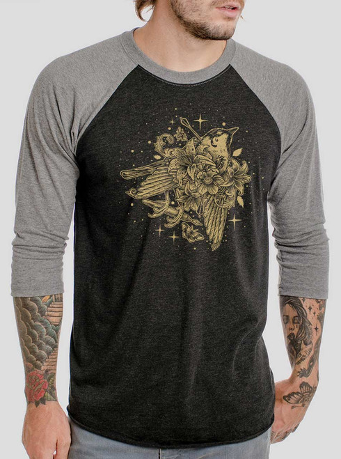 Vita Brevis - Multicolor on Heather Black and Grey Triblend Raglan