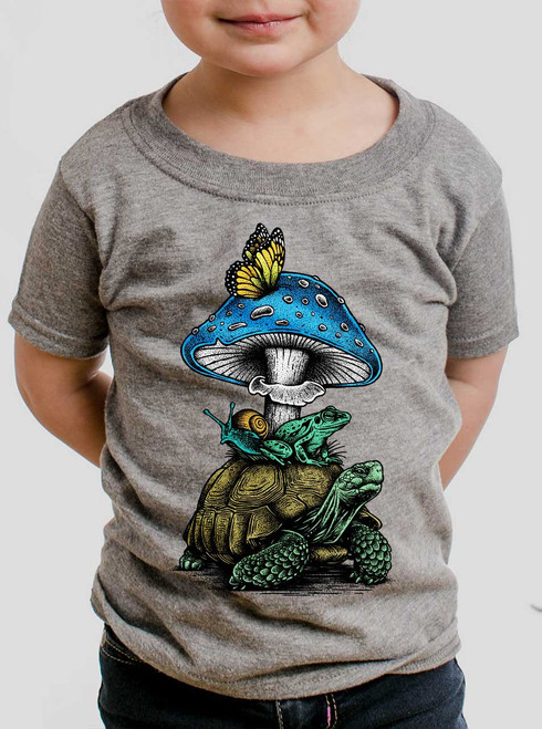 Slow Ride - Multicolor on Heather Grey Toddler T-Shirt