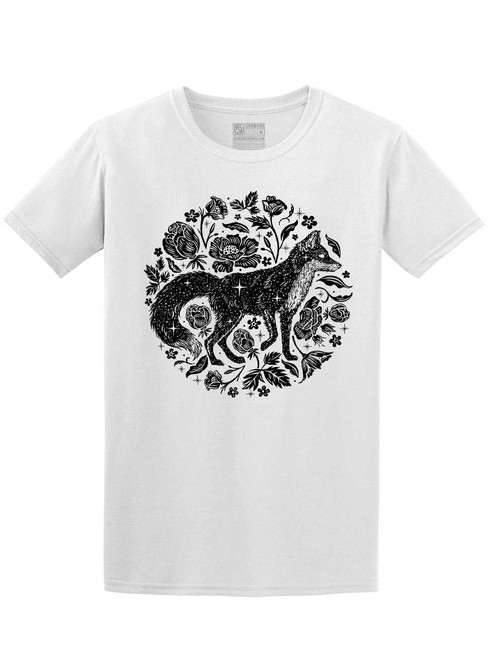 Black Fox - White Unisex T-Shirt