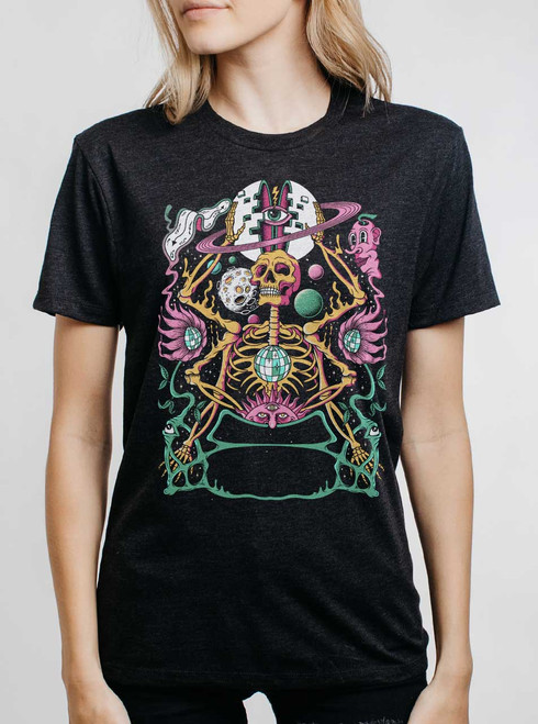 Star Keeper - Multicolor on Heather Black Triblend Womens Unisex T Shirt