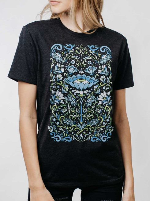 Touch Grass - Multicolor on Heather Black Triblend Womens Unisex T Shirt