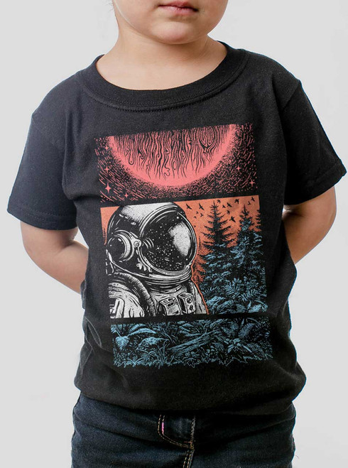 Worlds Away - Multicolor on Black Toddler T-Shirt