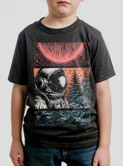 Worlds Away - Multicolor on Heather Black Triblend Youth T-Shirt