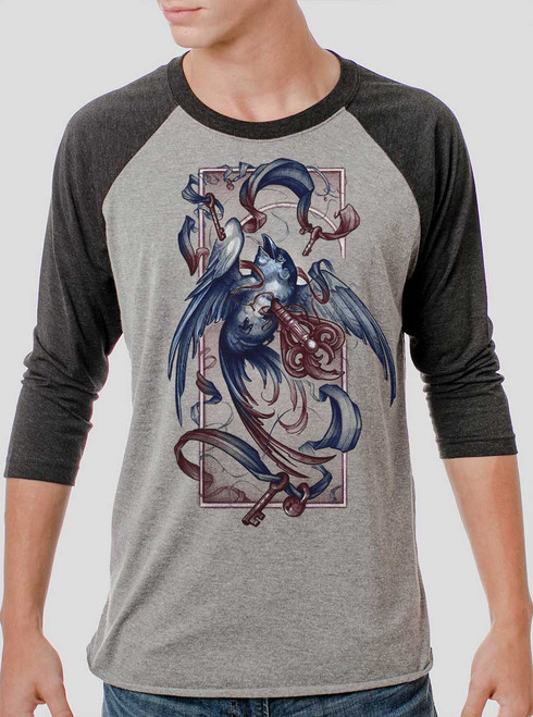 Human Weakness - Multicolor on Heather Grey and Black Triblend Raglan